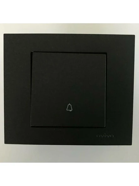 Ovivo - Grano Light Anahtar Mekanizma+Çerçeve ( Metalik Siyah ) 600-000217-205 ürün görseli 1