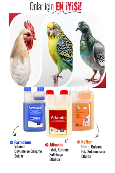 3'lü 1 Litre Set Farmatom 1 Litre Alfamin 1 Litre - Neftor 1 Liftre ürün görseli 1