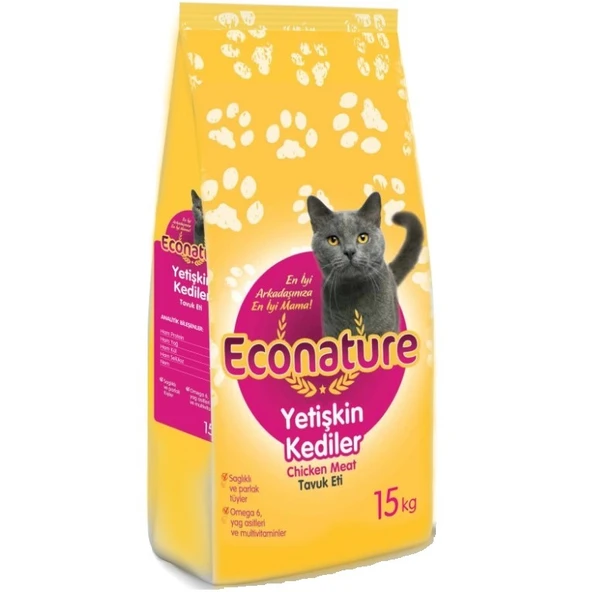 Econature Tavuklu Yetişkin Kedi Maması 15 kg ürün görseli 1