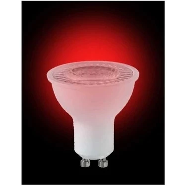 CATA 7w KIRMIZI GU10 Duylu Çanak Led Spot Ampul (Starter Duylu) 220 Volt 8 Watt ürün görseli 1