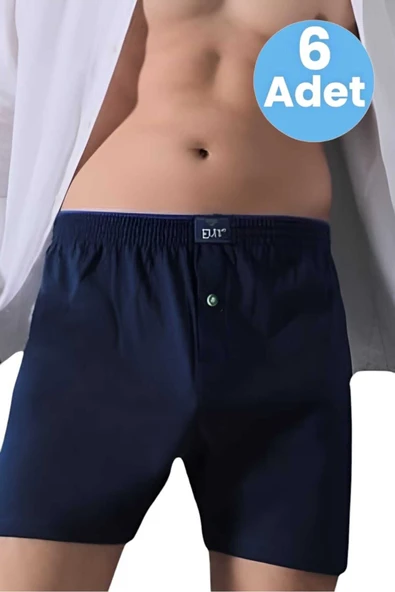 Erkek Pamuklu 6'lı Havlu Bel Boxer - Resim 7