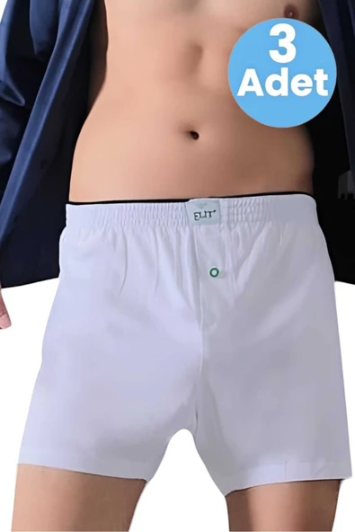 Erkek Pamuklu 3'lü Havlu Bel Boxer - Resim 5