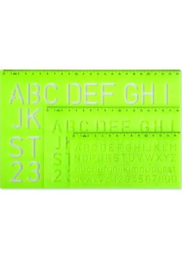 HATAS CETVEL B.HARF YAZI SABLONU SET (02260) ürün görseli 1