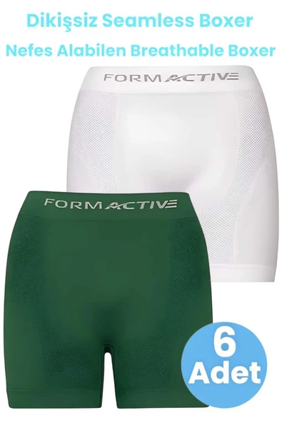 Erkek Dikişsiz/Seamless Nefes Alabilen Boxer 6 Adet ürün görseli 1