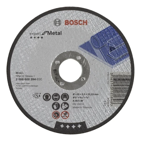 Bosch 125*2,5 mm Expert for Metal Düz 1 Adet ürün görseli 1