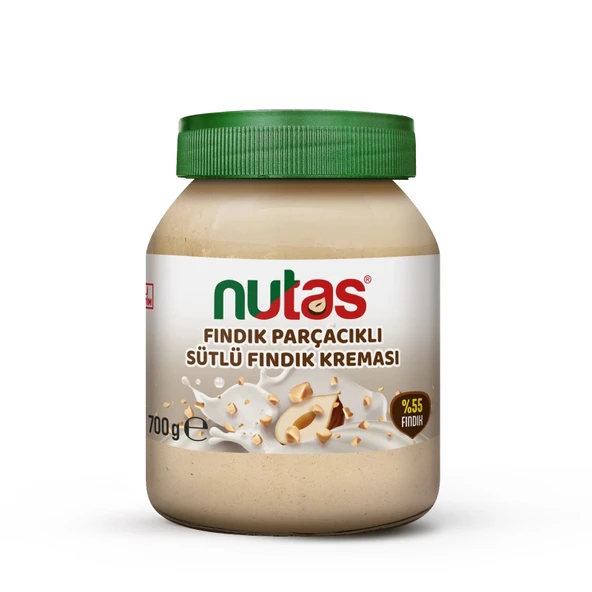 Nutas Fındık Parçacıklı Sütlü Fındık Kreması 700g ürün görseli 1
