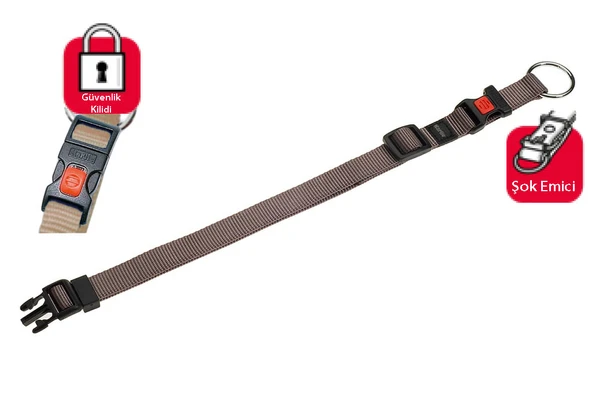Karlıe Kilitli Boyun Tasma Xs 20-35cm Gri ürün görseli 1