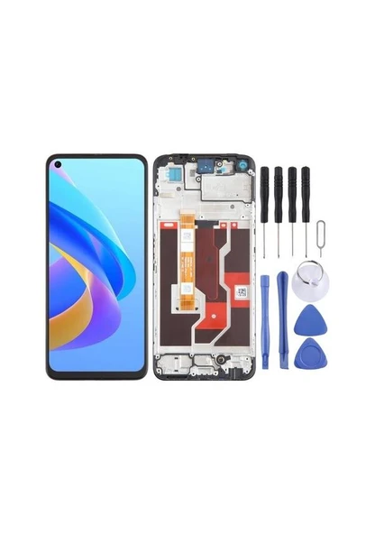 Cbtx Oppo A76 4g Lcd Ekran Sayısallaştırıcı Uyumlu Çerçeveli Tam Montaj ürün görseli 1