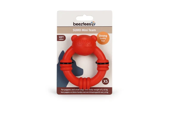 Beeztees Sumo Mını Dental Oyuncak Kırmızı 9,5x10, ürün görseli 1