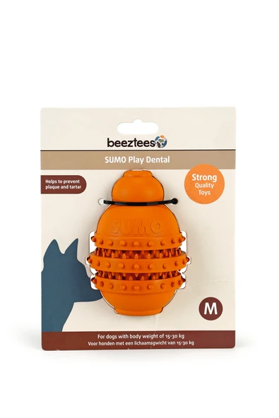 Beeztees Sumo Dayanıklı Dental Oyuncak M Turuncu ürün görseli 1