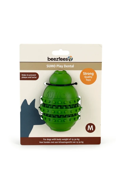 Beeztees Sumo Dayanıklı Dental Oyuncak M Yeşil ürün görseli 1