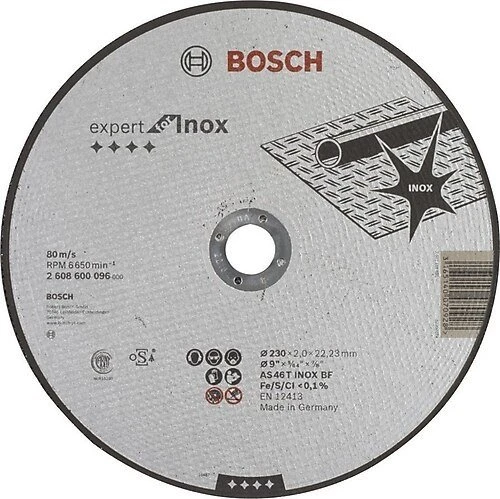 Bosch 230x2,0 mm Expert for Inox Düz ürün görseli 1