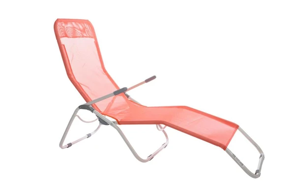 Andoutdoor Tumbona Katlanır Şezlong-Kırmızı ürün görseli 1