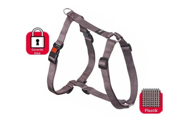 Karlıe Kilitli Göğüs Tasma L 65-100 Cm Gri ürün görseli 1