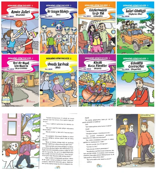 Ortaokul 5.ve 6.Sınıflar İçin Okumayı Sevdiren Değerler Eğitimi 8 li Hikaye Seti (144 sayfa) ürün görseli 1