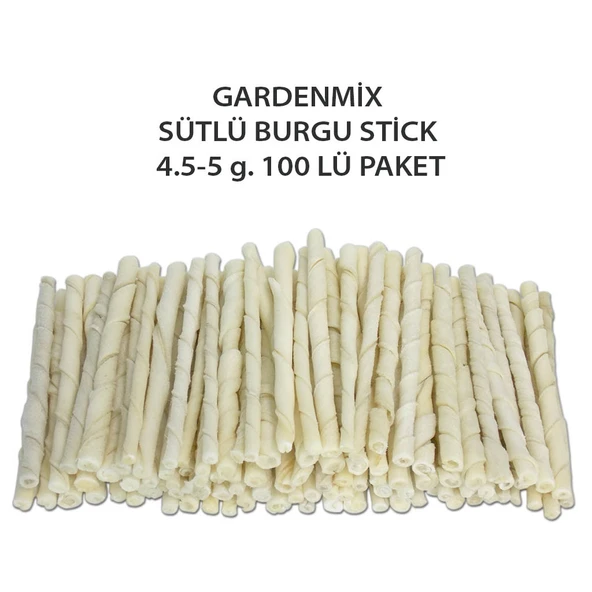 Gardenmix Sütlü Burgu Çubuk 4,5-5 g 100 lü ürün görseli 1