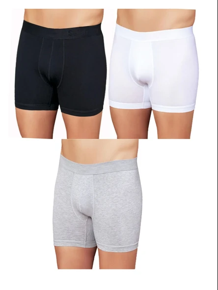 Huma One Erkek Lycralı Düz Boxer 2170 ürün görseli 1