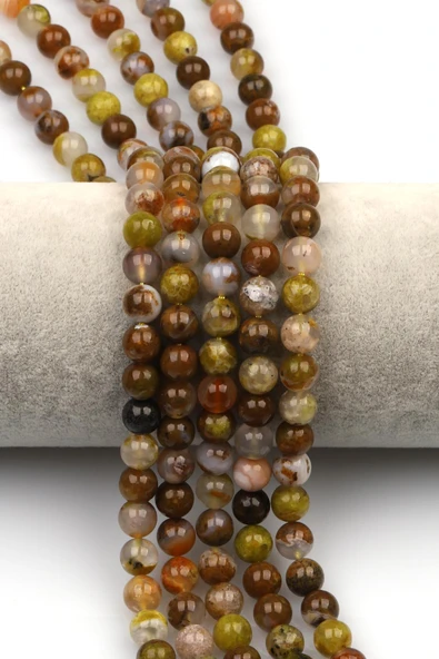 Avustralya Agate Opal Doğaltaş Dizi 7 mm Küre Kesim ürün görseli 1