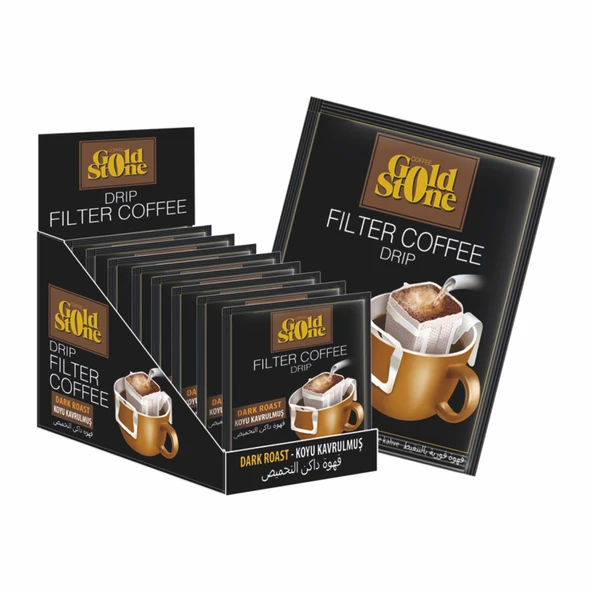 Gold Stone Filtre Kahve - Koyu Kavrulmuş 16 x 8 gr ürün görseli 1