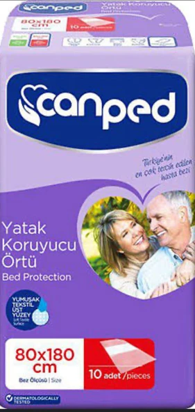 Canped 80x180 cm 10'lu Yatak Koruyucu Örtü ürün görseli 1