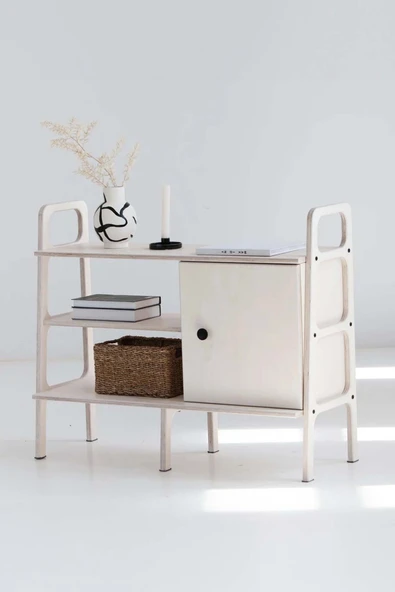 Woodesk  Rovere, Ahşap, Dolap Ve Konsol, 120x90, Beyaz Renk Cpt4653-120 ürün görseli 1