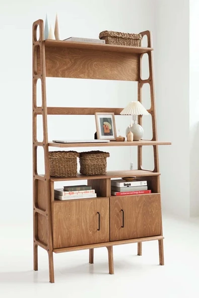 Woodesk  Vento Ahşap Çalışma Masası, 190x100, Tik Renk, Cpt4642-100 ürün görseli 1