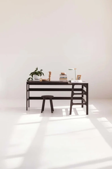 Woodesk  Luz Ahşap Çalışma Masası 160X65 Ceviz Renk CPT4644-160 ürün görseli 1