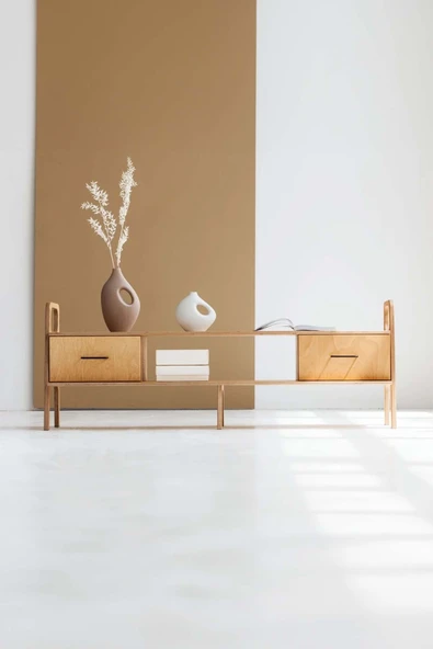 Woodesk  Madera, Ahşap, Dolap Ve Konsol, 170x65, Natural Renk, Cpt4714-170 ürün görseli 1
