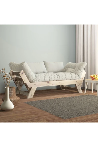 Woodesk  Adalar Masif Natural-kırık Beyaz Renk Ahşap Kanepe ürün görseli 1