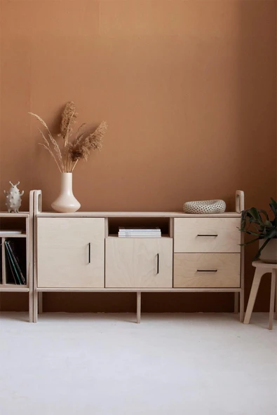 Woodesk  Vetta, Ahşap, Dolap Ve Konsol, 140x90, Natural Renk, Cpt4697-140 ürün görseli 1