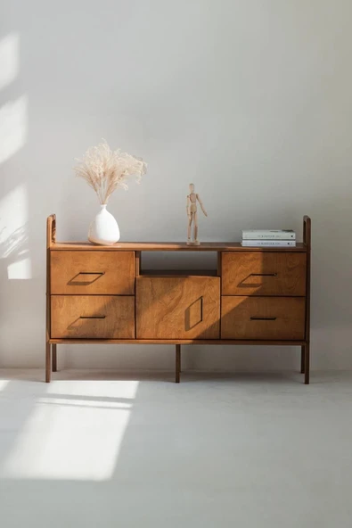 Woodesk  Oasis, Ahşap, Dolap Ve Konsol, 140x90, Tik Renk, Cpt4710-140 ürün görseli 1