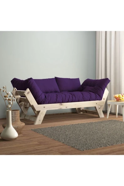 Woodesk  Adalar Natural-mor Renk Ahşap Kanepe ürün görseli 1