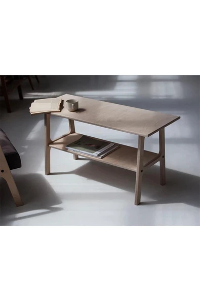 Woodesk  Puerta, Ahşap, Orta Sehpa, Coffe Table, 100x50, Ceviz Renk, Cpt4743-100 ürün görseli 1
