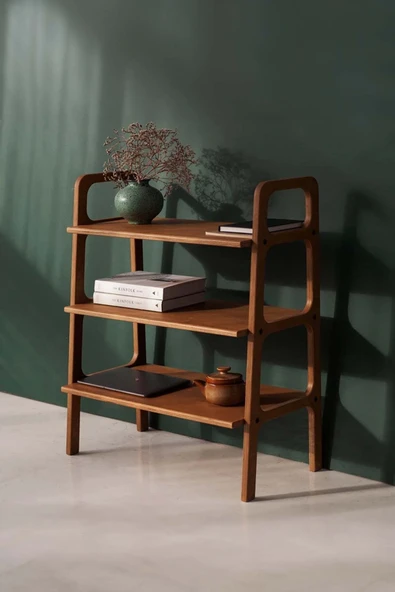 Woodesk  Suono, Ahşap Kitaplık Ve Raf Sistemi, 90x75 ürün görseli 1
