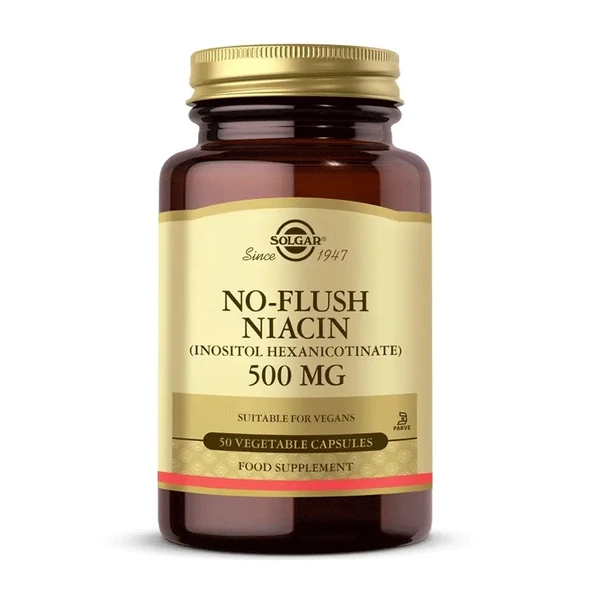 Solgar No Flush Niacin 500mg 50 Kapsül ürün görseli 1
