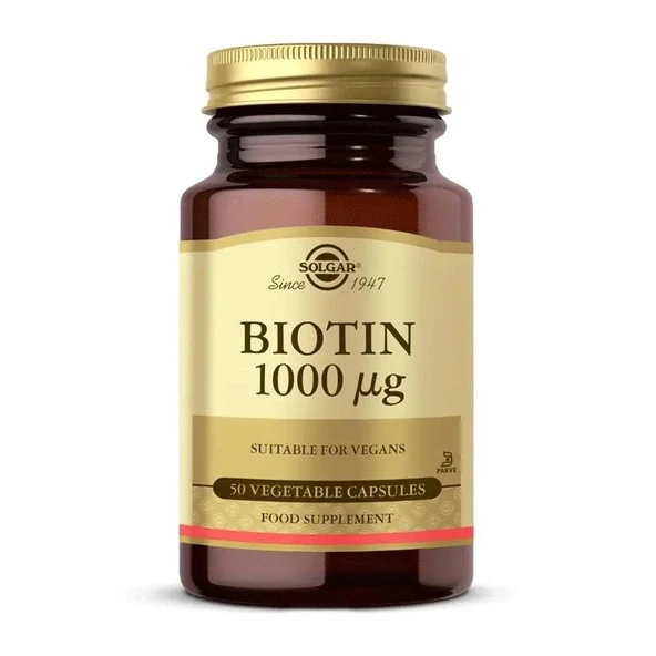 Solgar Biotin 1000mcg 50 Kapsül ürün görseli 1