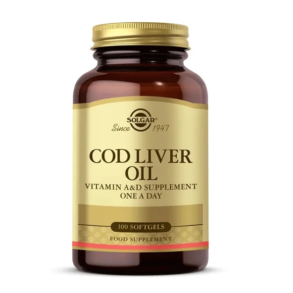 Solgar Cod Liver Oil 100 SoftGel Kapsül ürün görseli 1