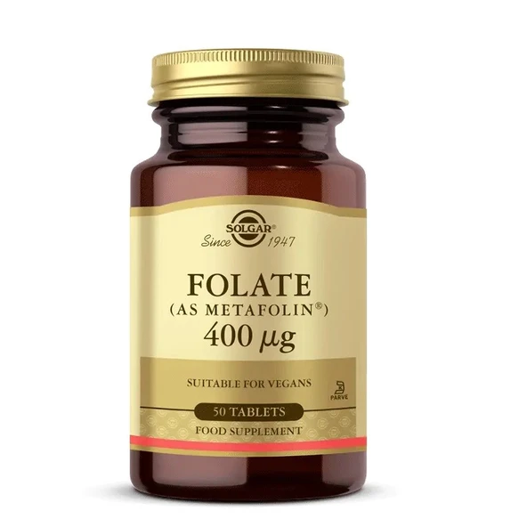 Solgar Folate 400mcg 50 Tablet ürün görseli 1