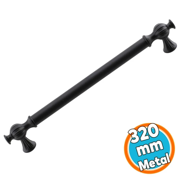 Mobilya Çekmece Dolap Mutfak Metal Dolabı Kulp Kapak Kulpu Kulpları Kulbu 320 mm Siyah ürün görseli 1