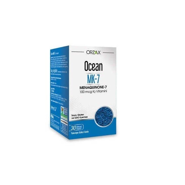 Ocean MK-7 / Menaquinone / Vitamin K2  30 Kapsül ürün görseli 1