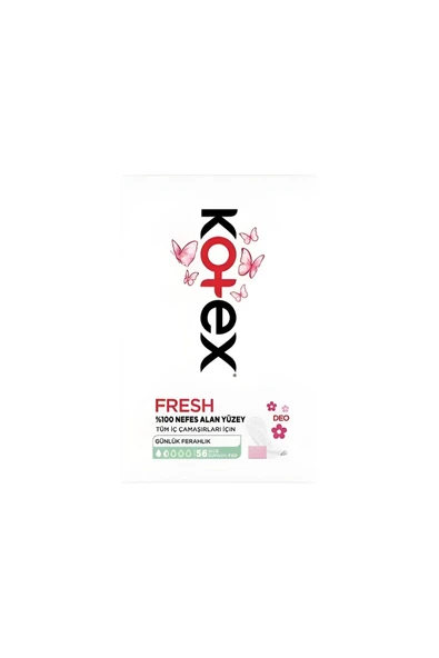 Kotex Ince Gunluk Ped 56'lı Deo X 2 Adet ürün görseli 1