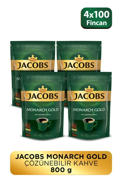 Jacobs Monarch Gold Granül Kahve 200 gram X 4 Adet ürün görseli 1
