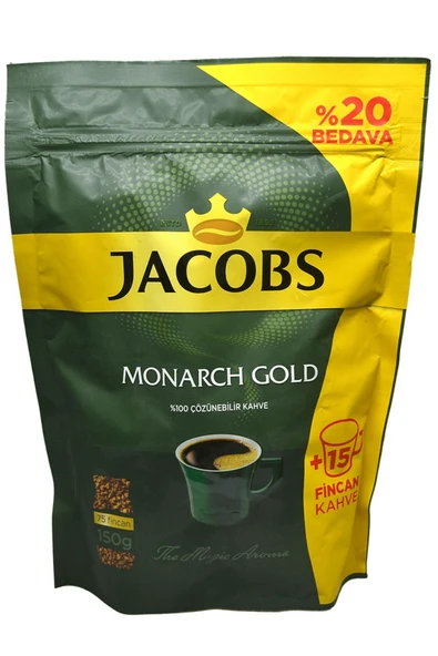 Jacobs Monarch Gold %100 Çözünebilir Kahve ürün görseli 1