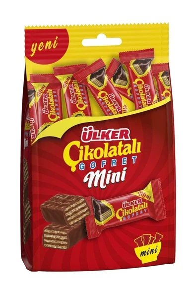 Ülker Mini Çikolatalı Gofret Çoklu Paket Çikolata 82 gr ürün görseli 1