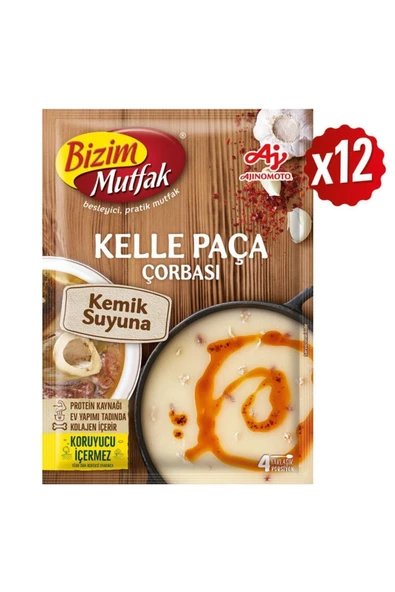 Bizim Mutfak Kemik Suyuna Kelle Paça Çorbası 65 Gr 12'Li Paket ürün görseli 1