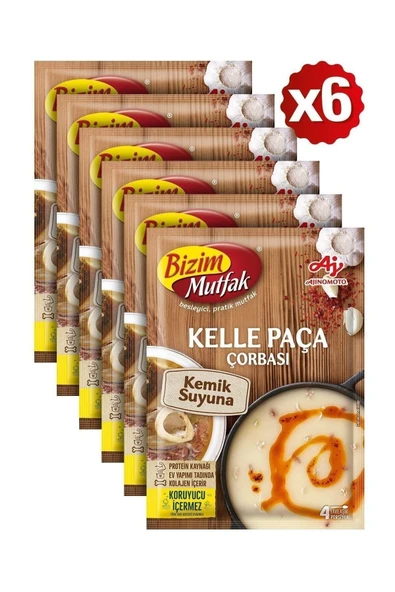 Bizim Mutfak Kemik Suyuna Kelle Paça Çorbası 65 Gr 6'Lı Paket ürün görseli 1