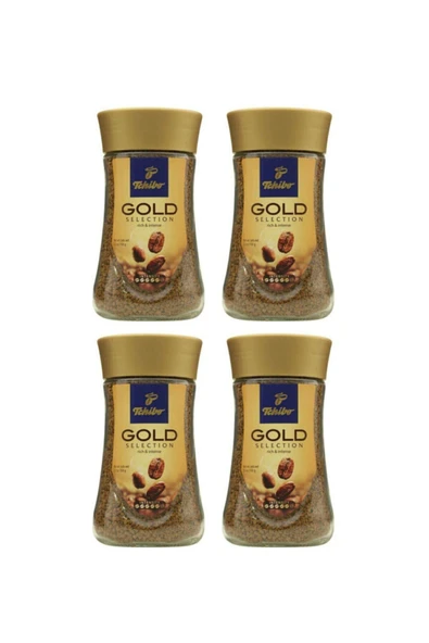 Tchibo Gold Selection Granürlü Kahve Cam Kavanoz 100 Gr 4'lu Set ürün görseli 1