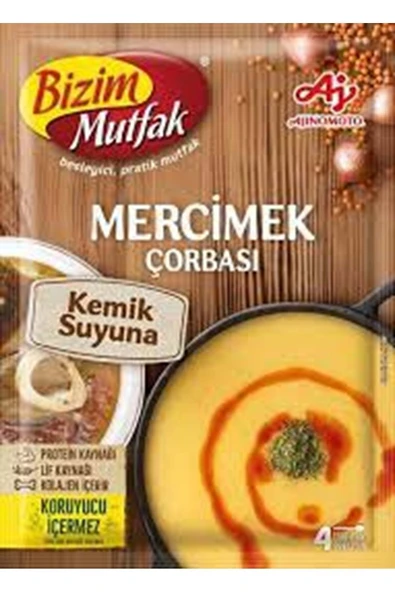 Bizim Kemik Suyuna Çorba Mercimek 72gr ürün görseli 1