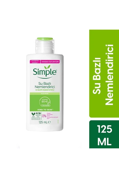 Simple Kind To Skin Su Bazlı Nemlendirici Hassas Ciltler İçin 12 Saate Kadar Etkili 125 ml ürün görseli 1