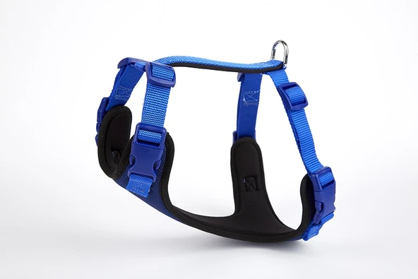 Doggie Yumuşak Softlu Köpek Göğüs Tasması 45/55 cm Mavi ürün görseli 1